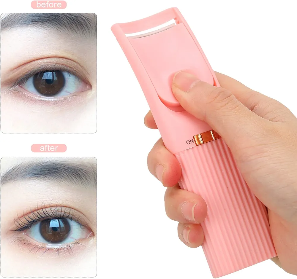 Heated eyelash curler