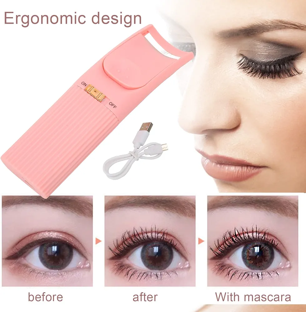 Heated eyelash curler