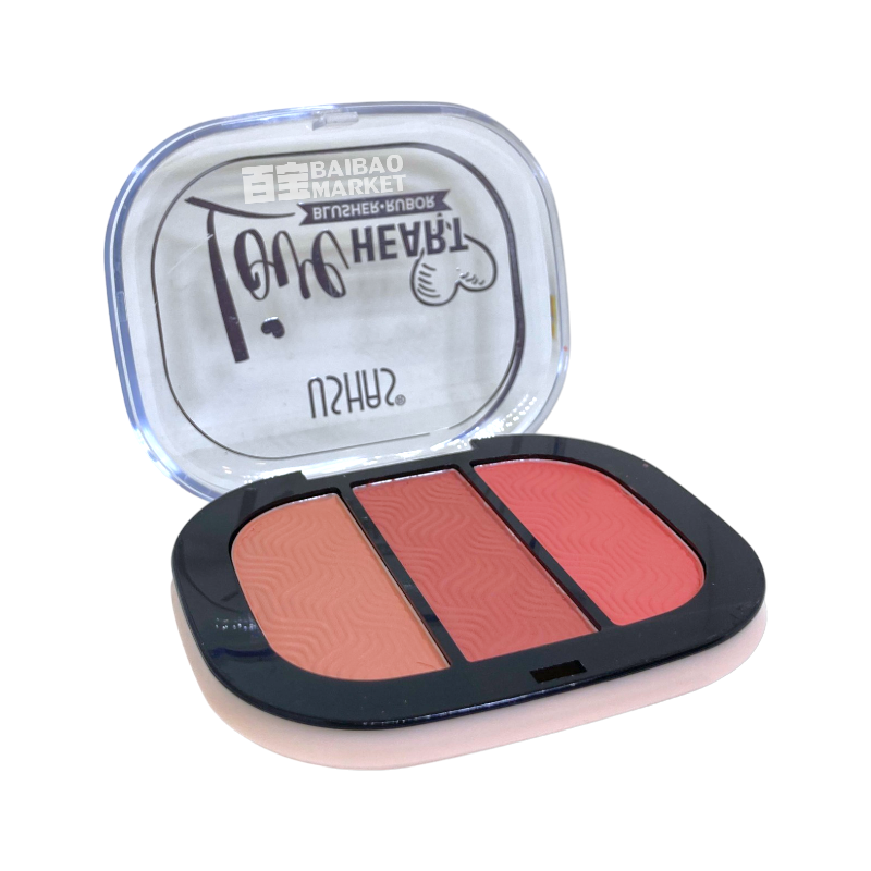 Rubor 3 Colores Love Heart Ushas